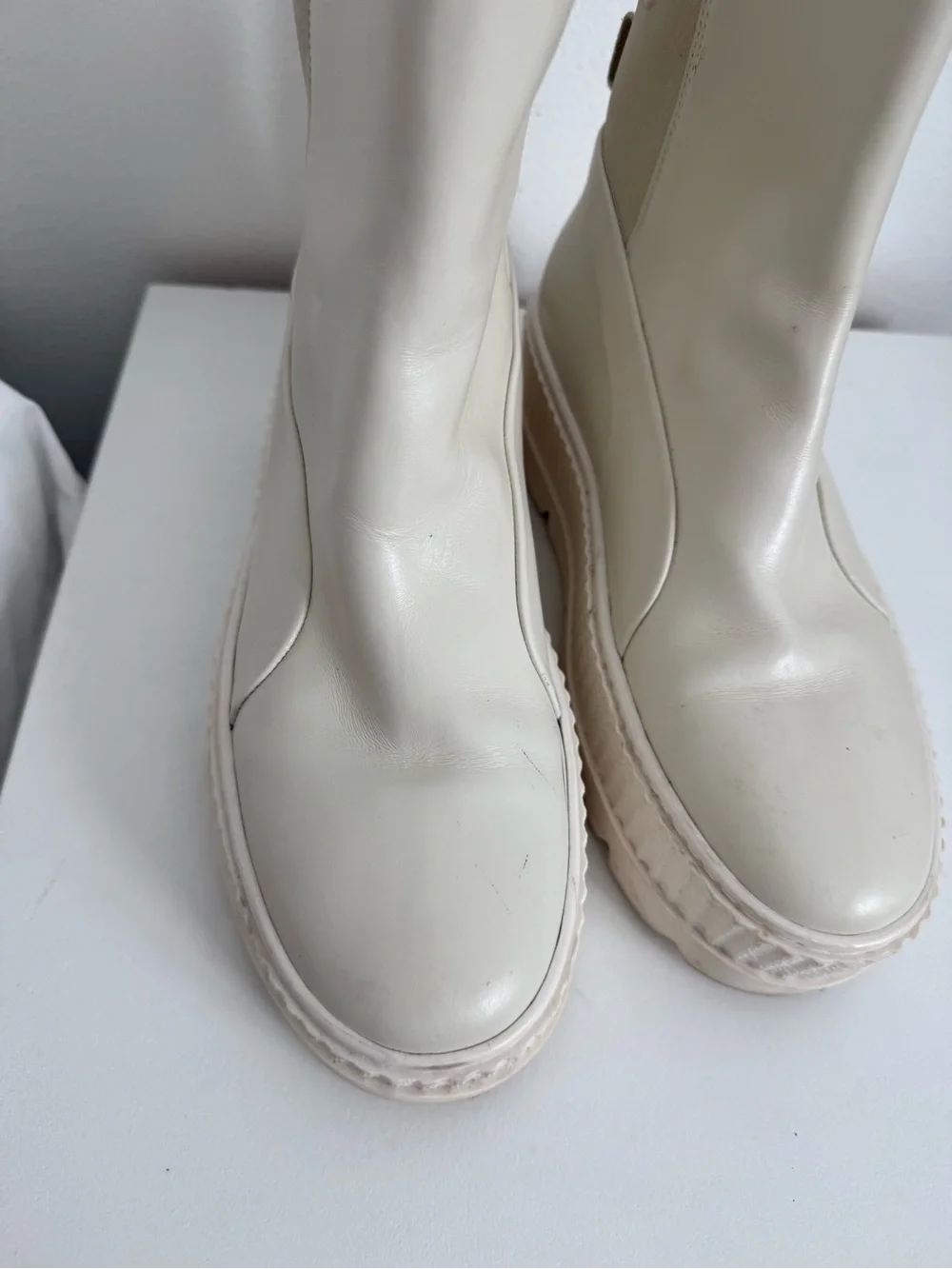 Puma Fenty by Rihanna Cream Platform Ankle Boots